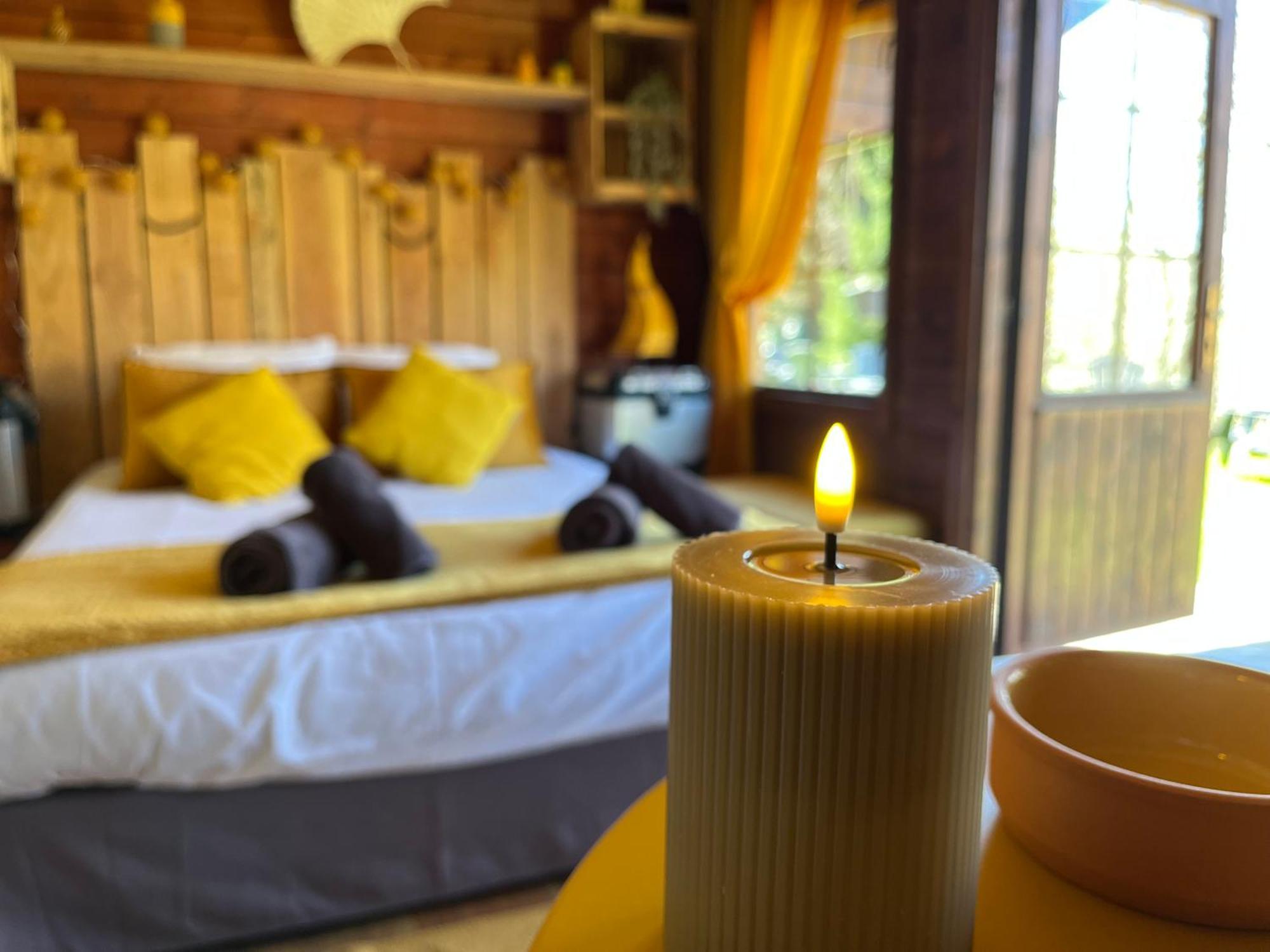 "Le Maloya" Chalets Independants -Chambre Balneo - Relais Motards Lacaune Exterior foto